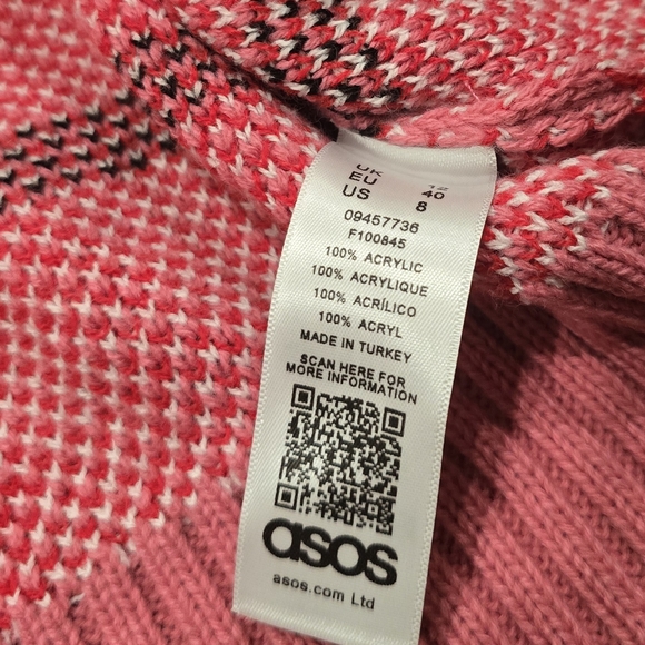 ASOS Chunky Sweater In Check/Plaid Pattern - Picture 8 of 8